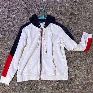 Tommy Hilfiger White and Red Jacket